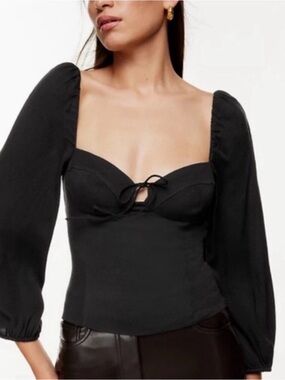Artizia Wilfred novella Sleeve blouse